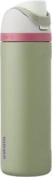 Owala FreeSip Insulated Stainless Steel Water Bottle with Straw for Sports and Travel, BPA-Free, 24-oz, Grey/Green (Neo Sage) on Amazon - Best Deal Finder