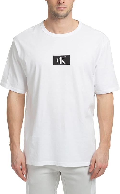 Calvin Klein Men Crew Neck Tshirts Short sleeve crew neck T-shirts (pack of 1) on Amazon.ae - Price Tracker
