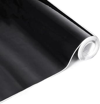 Lypumso High Gloss Black Car Vinyl Wrap Roll 1ft x 10ft Featuring Bubble Free Air-Release Technology Self Adhesive Car Wrap Film Automotive Vinyl Tape Roll for Vehicle Moto Furniture DIY Interior على Amazon.ae - متتبع الأسعار