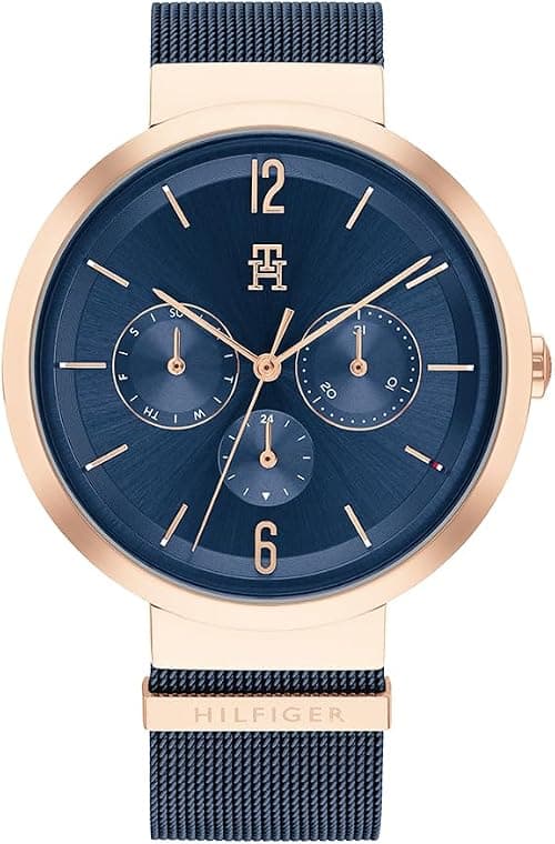 Tommy Hilfiger Women's Blue Dial Ionic Plated Blue Steel Watch - 1782541 on Amazon - Best Deal Finder
