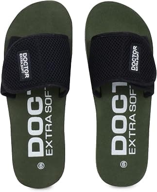 DOCTOR EXTRA SOFT Women's Orthopaedic and Diabetic Adjustable Strap Comfort Ortho Fit Dr Flipflops and House Slippers for Women’s and Girl’s Slides OR-D-17 على Amazon.ae - متتبع الأسعار