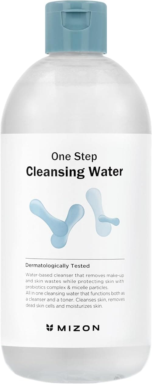 MIZON Micellar Cleansing Water, with Probiotics, Facial Cleanser, Makeup Remover, Natural Ingredients, for Sensitive Skin (1 Pack 16.9 fl oz) on Amazon - Best Deal Finder