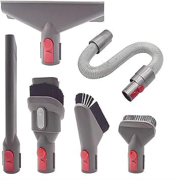 Attachments Kit for Dyson Vacuum GEN5 G5 V15 V11 V10 V8 V7 Absolute Detect Animal Outsize Cyclones Cordless Stick Vacuum Cleaner, Accessories Bundle Replacement Brush Tools & Extension Hose (6 in 1) - متتبع أسعار Amazon.sa