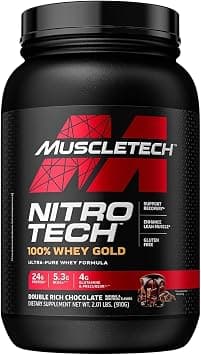 Muscletech Nitro-Tech 100% Whey Gold Double Rich Chocolate Protein Powder 910 g on Amazon.sa - Price Tracker
