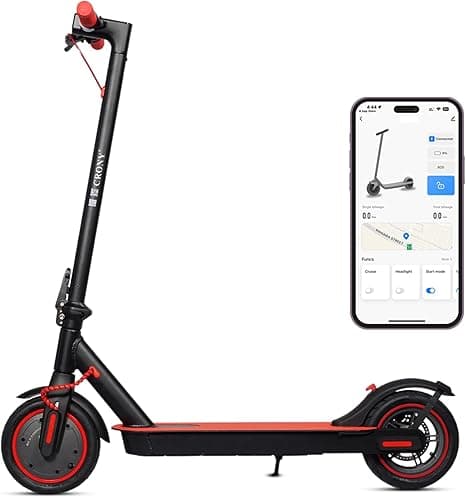 Crony M365 Foldable Electric Scooter, Lightweight Commuter Scooter for Adults Kids, 250W Motor, Smart App Control, 25-45KM/H Max Speed, 10-25KM Range, Red on Amazon.ae - Price Tracker