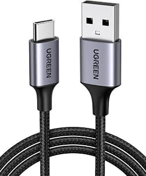 UGREEN Type C Cable 3M,Braided 18W USB A to USB C Fast Charging Cable | fast charge for usb-c devices,240Mbps fast data sync,Certified safe battery protection,Premium nylon braided على Amazon.ae - متتبع الأسعار
