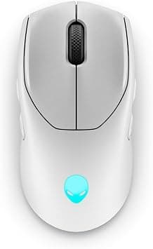 Alienware AW720M Tri-Mode Wireless Gaming Mouse - 2.4GHz Wireless, Bluetooth 5.1, 26,000 DPI, 8-Fully Programmable Buttons, Magnetic Snap Charging Adapter USB-A to USB-C Cable - Lunar Light - Amazon.sa Price Tracker
