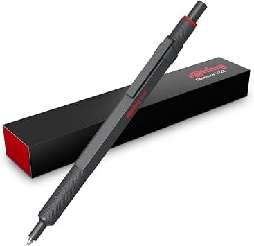 rOtring 600 Ballpoint Pens | Medium Tip | Black Ink | Pen with Full Metal Barrel | Stone Grey | Non-Slip Knurled Grip Zone and Hex Shank | Refillable on Amazon.sa - Price Tracker