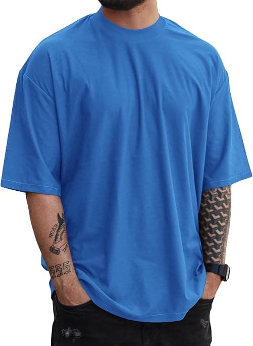 Men's Plus-Size, Short-Sleeved, Solid Color Casual Workout T-Shirt on Amazon - Best Deal Finder