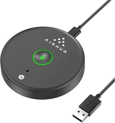 AIRHUG USB Microphone No Speaker,Desktop Computer Mic, Mute Button with LED Indicator,AI Noise Reduction,Plug & Play Omnidirectional Condenser PC Laptop Mics,for Online Calls/Class/Recording Video on Amazon.ae - Price Tracker