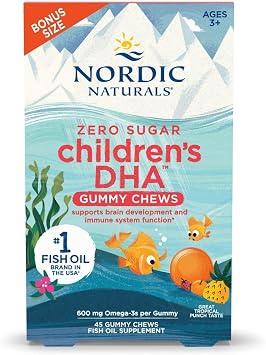 Nordic Naturals Zero Sugar Children’s DHA Gummies, Tropical Punch - 45 Count on Amazon.ae - Price Tracker
