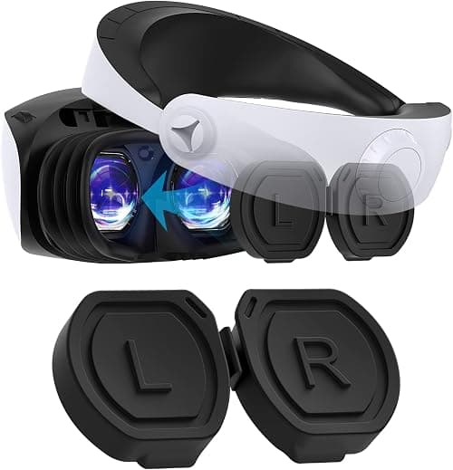 MENEEA Silicone Protective Cover for PS VR2, Black, Dustproof, Anti-Scratch & Anti-Grease, Lightweight Accessories for PlayStation VR2 Lens على Amazon.ae - متتبع الأسعار