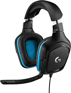 Logitech G432 Wired Gaming Headset, 7.1 Surround Sound, DTS Headphone:X 2.0, Flip-to-Mute Mic, PC (Leatherette) Black/Blue on Amazon - Best Deal Finder