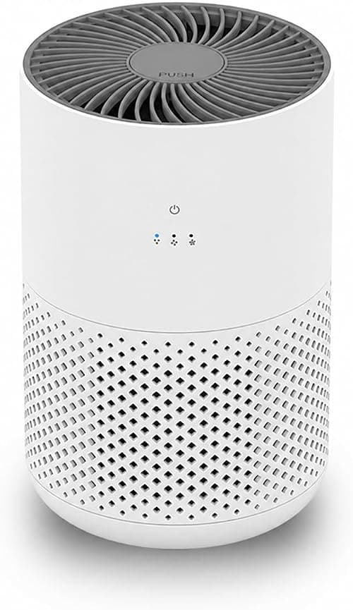 Portable Air Purifiers, HEPA Air Purifiers, Portable Air Purifier with Speed Control, For Bedroom Office Living Room, White على Amazon.ae - متتبع الأسعار