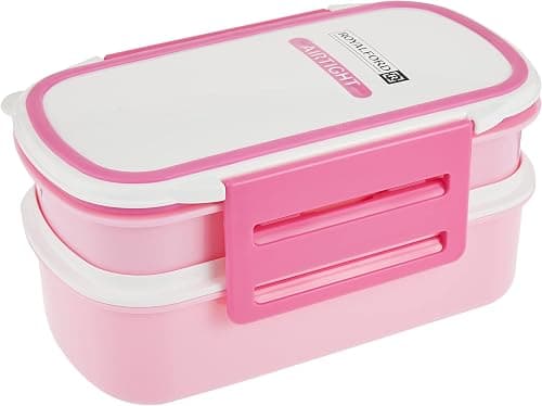 Royalford Double Layer Air Tight Lunch Box – 2 Compartment Leak-Proof & Airtight Lid Rectangular Food Container – Durable, Non-Toxic – Freezer & Dishwasher Safe on Amazon.ae - Price Tracker