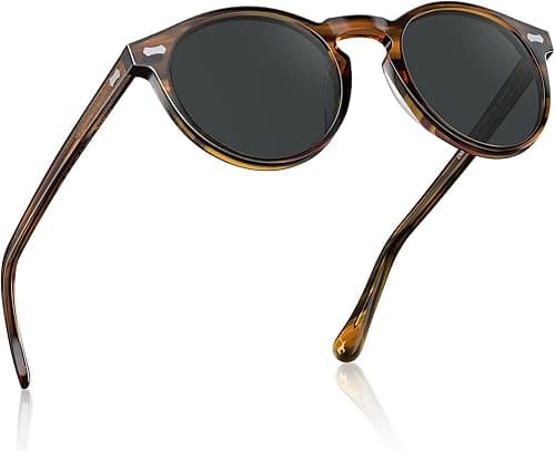 CARFIA Vintage Polarized Sunglasses for Men UV400 Protection Retro Fashion Eyewear Hand-crafted Acetate Frame CA5288L on Amazon.ae - Price Tracker