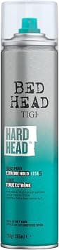 TIGI Bed Head Hairspray - Hard Head Hairspray - Extra Strong Hold - Hair Care Spray for All Hair Types, Natural Shine Finish, 385ml on Amazon.ae - Price Tracker