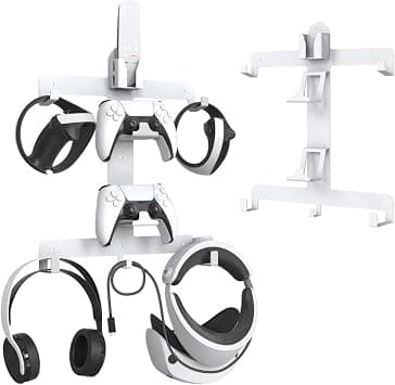 SKEIDO Wall Storage Bracket Compatible with PS5 VR2 Helmet Headset Controller Remote Control Wall Mount Storage Stand for PlayStation VR 2 on Amazon.ae - Price Tracker