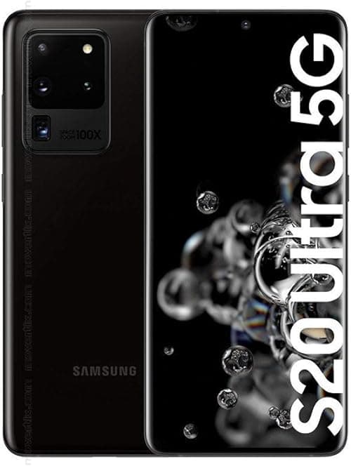 Samsung Galaxy S20 Ultra 5G Mobile Phone; Sim Free Smartphone - Cosmic Black, (UK Version) on Amazon.ae - Price Tracker