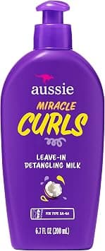 Aussie Leave-In Detangling Milk Miracle Curls 6.7 Ounce (200ml) على Amazon.ae - متتبع الأسعار