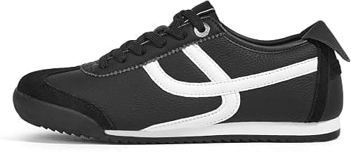 LUCKY STEP Women's Retro Fashion Sneakers Thin Sole Casual Walking Lightweight Tennis Trainers Running Gym Workout Classic Comfortable Athletic Shoes on Amazon.ae - Price Tracker