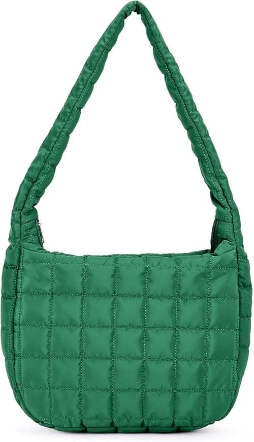 Women's Quilted Shoulder Bag Padded Tote Bag Large Capacity Hobo Purse Lightweight Nylon Padding Handbag on Amazon.ae - Price Tracker