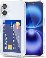 Svanove for iPhone 16 Case Wallet Clear, Card Holder Case with Credit Card Slot, Thin Slim Transparent Silicone Grip Soft Rubber Protective Shockproof Airbag Bumper for Women, Clear - Amazon.ae Price Tracker