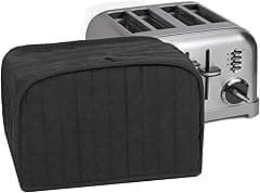 RITZ Polyester/Cotton Quilted Four Slice Toaster Appliance Cover, Dust and Fingerprint Protection, Machine Washable, Black - Amazon.ae Price Tracker
