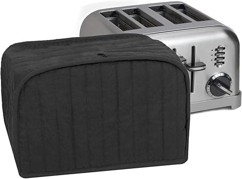 RITZ Polyester/Cotton Quilted Four Slice Toaster Appliance Cover, Dust and Fingerprint Protection, Machine Washable, Black on Amazon.ae - Price Tracker