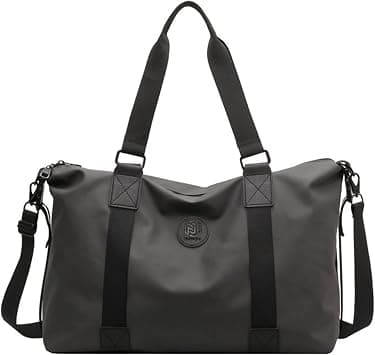 Qiccijoo Travel Duffel Bag Carry on Bag with Wet Pocket for Men Women,35L Weekend Overnight Bag Sports Gym Bag(Grey) on Amazon - Best Deal Finder