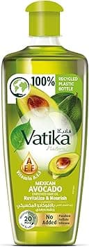 Vatika Naturals Mexican Avocado Hair Oil 300ml | Natural Oleic Acid & Vitamin A, E, F | For Shiny, Strong and Nourished Hair | No Paraben, No Sulfate, No Silicone on Amazon.ae - Price Tracker