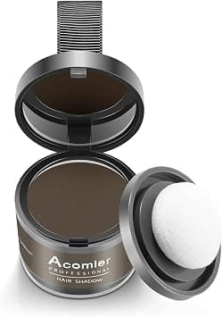 Acomler Instantly Root Touch Up Hairline Shadow Powder,Root Cover Up Hair Color,Dark Brown for Thinning Hair, Grey Hair Coverage Hair Powder for Women with Eyebrows,Beard Line,Bald Spots (Dark Brown) on Amazon.ae - Price Tracker