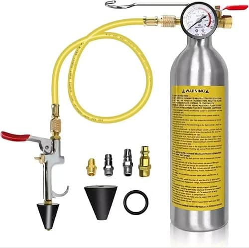 Automotive AC Flush Kit, Professional A/C Air Conditioner System Cleaning Tool with Pressure Gauge & Hose, Compatible with R134a R12 R22 R404a R410a for Car, Truck & HVAC Maintenance على Amazon.ae - متتبع الأسعار