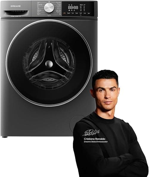 Dreame M3 8KG Front Load Washing Machine, 530mm Extra-Large Drum, 520mm Wide View Door, High-Temp Steam Wash, One-Touch Smart Wash, Anti-Scald Protection, 15-Min Quick Wash على Amazon.ae - متتبع الأسعار