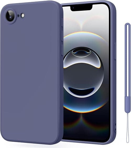 Silicone Case for iPhone 16e 6.1-Inch 2025, Slim Liquid Silicone 3 Layers Full Covered Soft Gel Rubber Phone Case Protective Cover for iPhone 16e Cover (Lavender Grey) على Amazon.ae - متتبع الأسعار