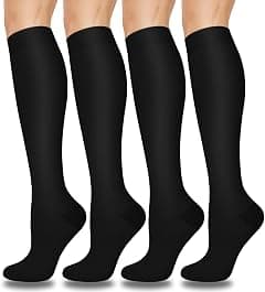 4 Pairs Copper Compression Socks for Women & Men Circulation 15-20 mmHg - Best Support for Nurses, Running - Amazon.sa Price Tracker