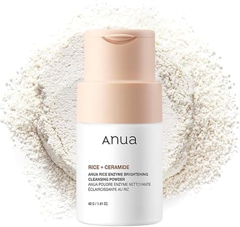 ANUA Rice Enzyme Brightening Cleansing Powder, Rice Mask, Ceramide, Gentle Face Wash for Brightening, Radiant Skin, Facial Cleanser for Dry Skin, Korean Skincare, Fragrance Free, 40g/1.41fl.oz. on Amazon.ae - Price Tracker