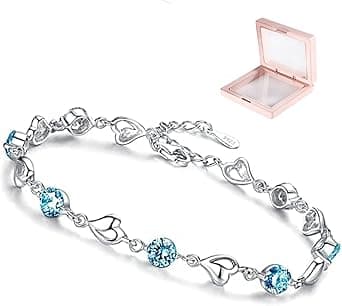 Women's heart bracelets, 925 silver bracelet for women, Elegant jewelry gift for women, Women's accessories, Gifts for mom, girlfriend, wife for Mother's Day, Birthday on Amazon.ae - Price Tracker