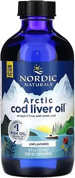 Nordic Naturals Arctic Cod Liver Oil, 1060 mg Omega-3 Fish Oil Supplement/Cod Liver Liquid with EPA and DHA 8 Ounce Tasteless Soy Free Gluten Free Heart Support on Amazon.ae - Price Tracker
