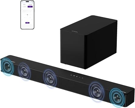 ULTIMEA 5.1CH Dolby Atmos Sound Bar for TV, 340W Home Theater System with Subwoofer, Hi-Fi Home Audio Soundbar, VoiceMX, BassMX, App Control, Bluetooth 5.4, Poseidon M60 Boom (2025 Model) on Amazon.ae - Price Tracker