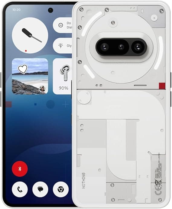 Nothing Phone (3a) 128 GB - mobile phone with 32 MP front camera, 30x ultra zoom, 50W fast charging and 6.77" FHD+ flexible AMOLED display - White on Amazon.ae - Price Tracker