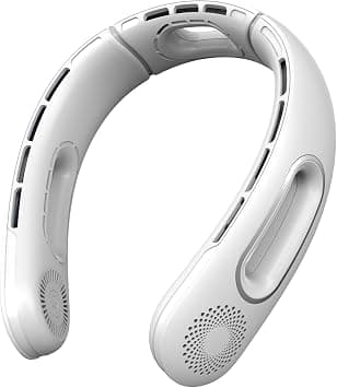 Portable Neck Fan, Azonee Hands-Free Bladeless, 4 Speeds, 5200 mAh Battery Operated Wearable Personal Fan, Twistable, Rechargeable, Gift for Women, Men, Travel, Outdoor on Amazon.ae - Price Tracker