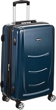 Amazon Basics Hardshell Carry On Spinner - 20 inch (50cm), Material: ABS+ Polycarbonate, Navy Blue on Amazon.sa - Price Tracker