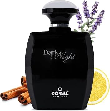 Coral Dark Night Perfume For Men - 100ml | Eau De Parfum | Long-Lasting Masculine Fragrance | Spicy, Woody & Fresh Scent with Bergamot, Lavender, Vetiver & Leather على Amazon.ae - متتبع الأسعار