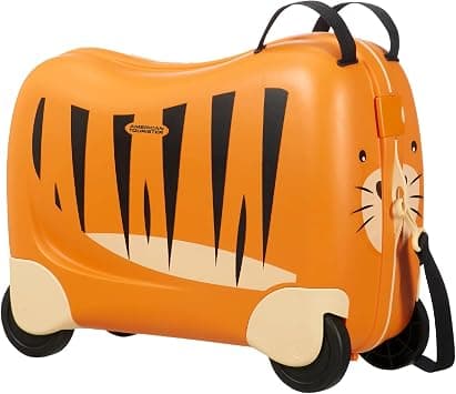 American Tourister Skittle 14 inch Plastic Hard-sided 4 Wheeler In-Line Skate Suitcase (YELLOW) on Amazon - Best Deal Finder