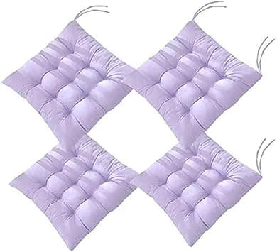 4 PCS Soft Chair Pads, Chair Seat Pads,Chair Cushions Dining Room For Indoor Outdoor Garden Patio Kitchen Office Chairs,Purple-45x45cm on Amazon.ae - Price Tracker