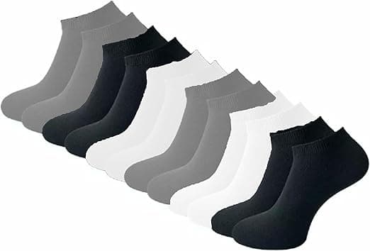 Yanek Men's Cotton Low Cut Ankle Socks (6 Pairs) - Soft, Breathable, Moisture-Wicking, Assorted Colors, Comfortable Athletic Socks for Running, Sports, and Everyday Wear, Durable and Lightweight on Amazon.ae - Price Tracker