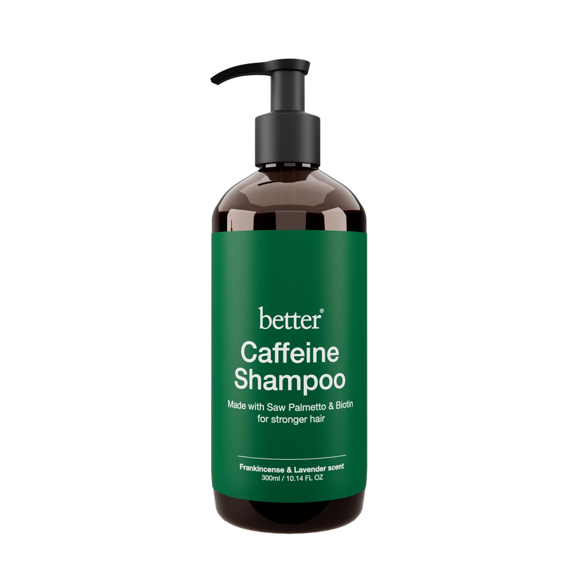 Better Strengthening Shampoo with Saw Palmetto & Caffeine | Reduces Hair Fall, Stimulates Growth & Adds Shine | Frankincense & Lavender Scent | 300ml on Amazon.ae - Price Tracker