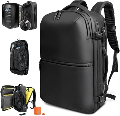 Zurligi Vacuum Backpack Travel with Air Pump, 30L Expandable to 60L Compression Backpack, Vacpack, Water-Resistant, Anti-Theft, USB Charging Port, Ideal for Laptops, Travel, Business, Camping on Amazon.ae - Price Tracker