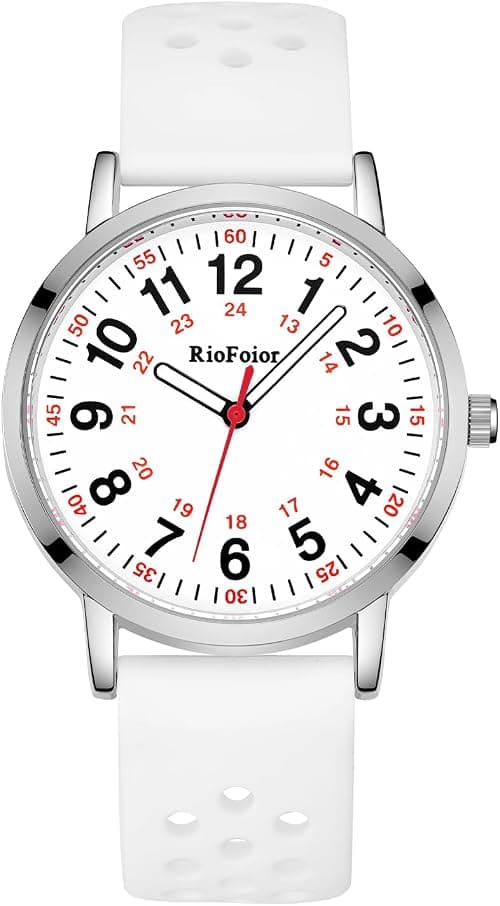Nurse Watch for Nurse,Nursing Student,Medical Professionals,Doctors with Various Scrub Colors,Second Hand and 24 Hour,Two Colours Breathable Silicone Band,Easy to Read Waterproof Watch. on Amazon.ae - Price Tracker